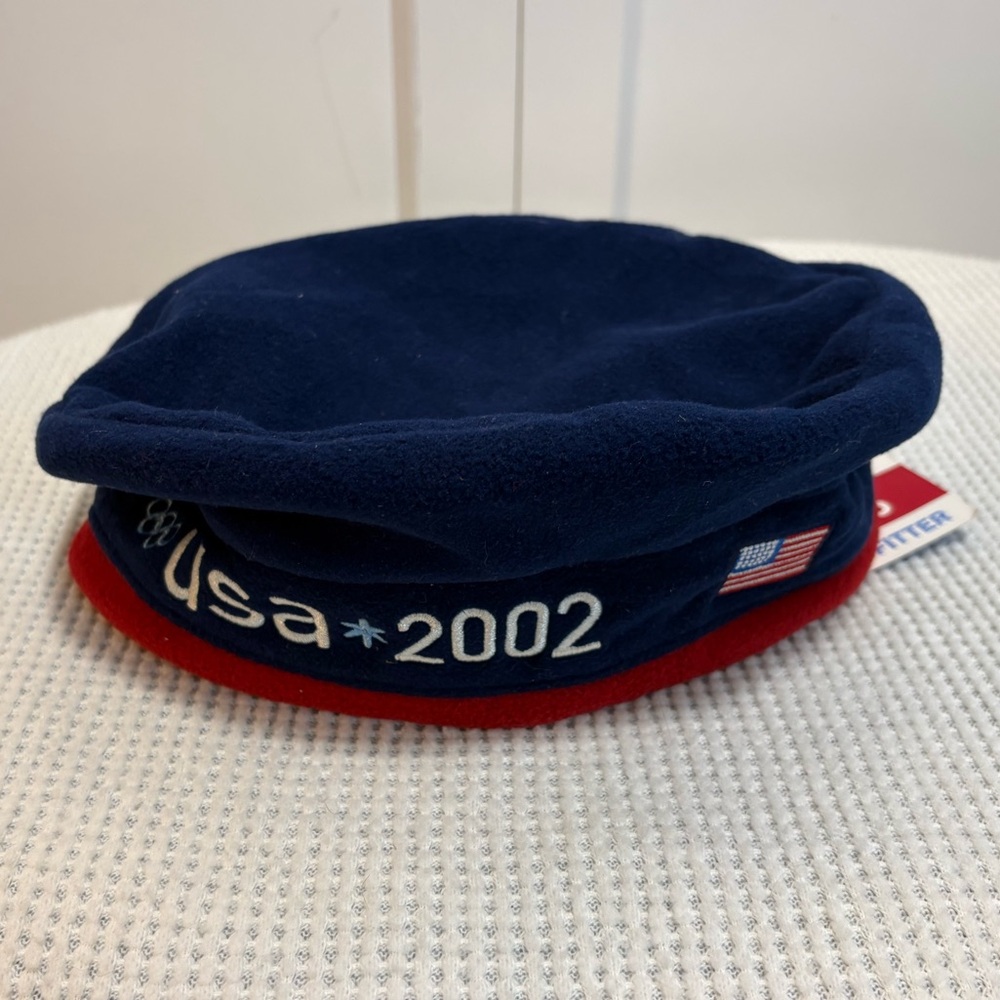 Roots Athletics NWT Beret Hat USA Olympics Hat Mens Red NEW Y2K Vintage
